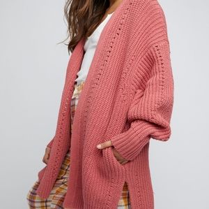 Free People Nightingale Cardi Rosette